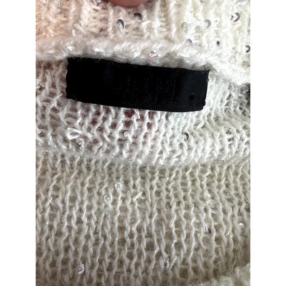 ATM sequin cream sweater S - Picture 2 of 5